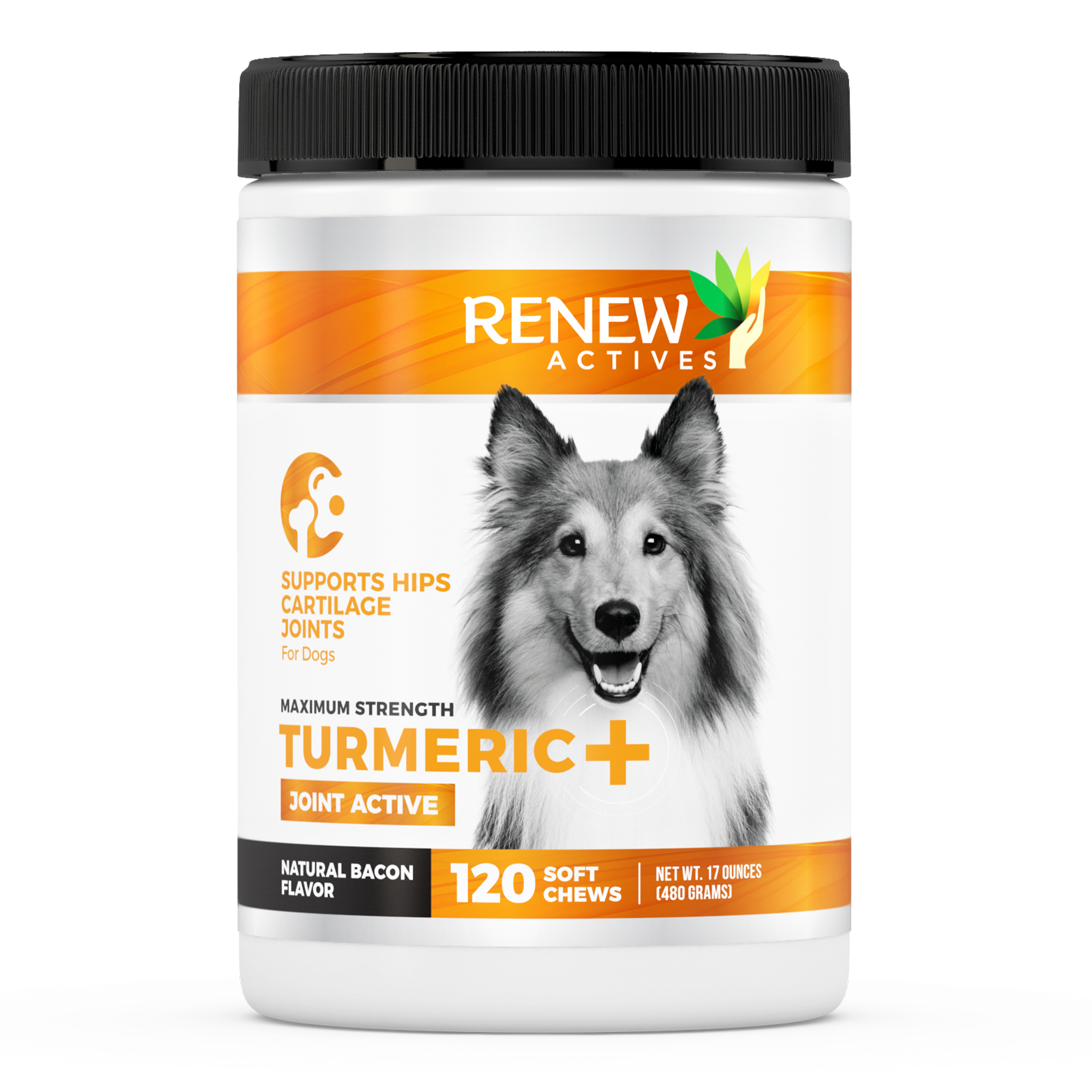 Organic Turmeric Joint Supplement for Dogs - 120 Soft Chews