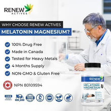 Load image into Gallery viewer, Renew Actives Melatonin with Magnesium Supplement: Magnesium Sleep Aid Vitamins with 10mg of Melatonin
