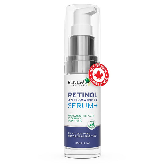 Pure 1% Retinol Serum for Face with Hyaluronic Acid & Vitamin C