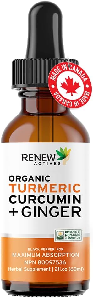Organic Turmeric Liquid w. Ginger & Lemon Oil