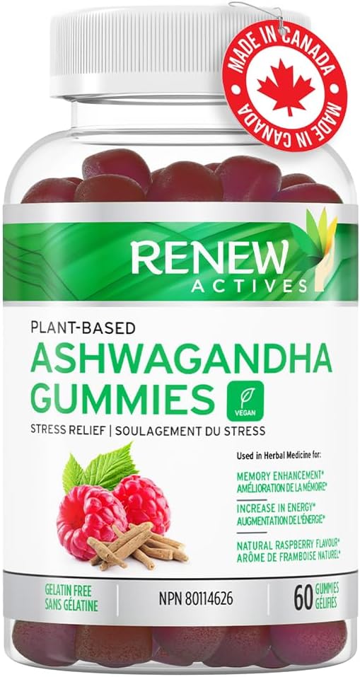 Renew Actives Ashwagandha Gummies, 1500mg, Restore Relaxation, Renew Your Energy