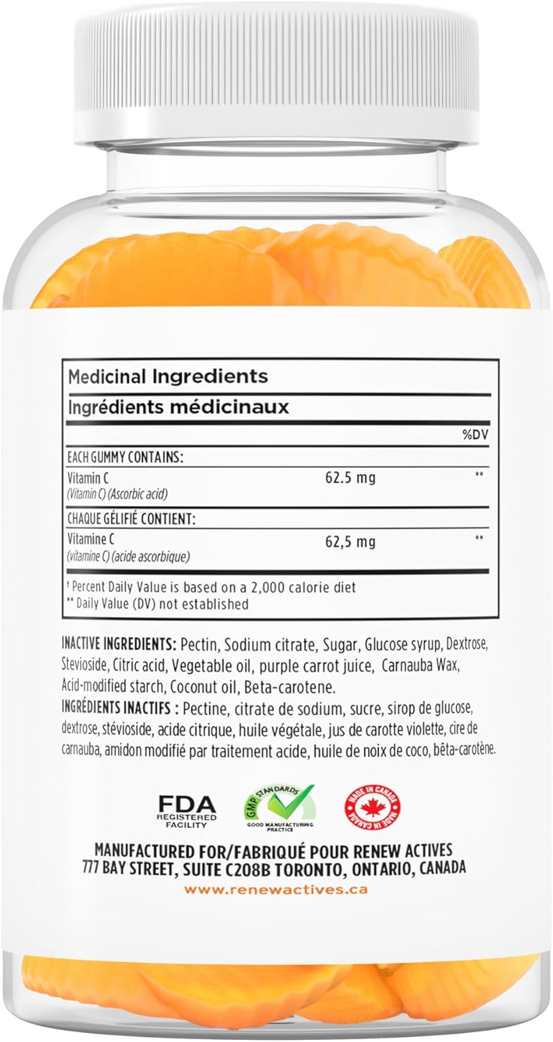 Renew Actives Vitamin C Gummies 125MG - Immune Support