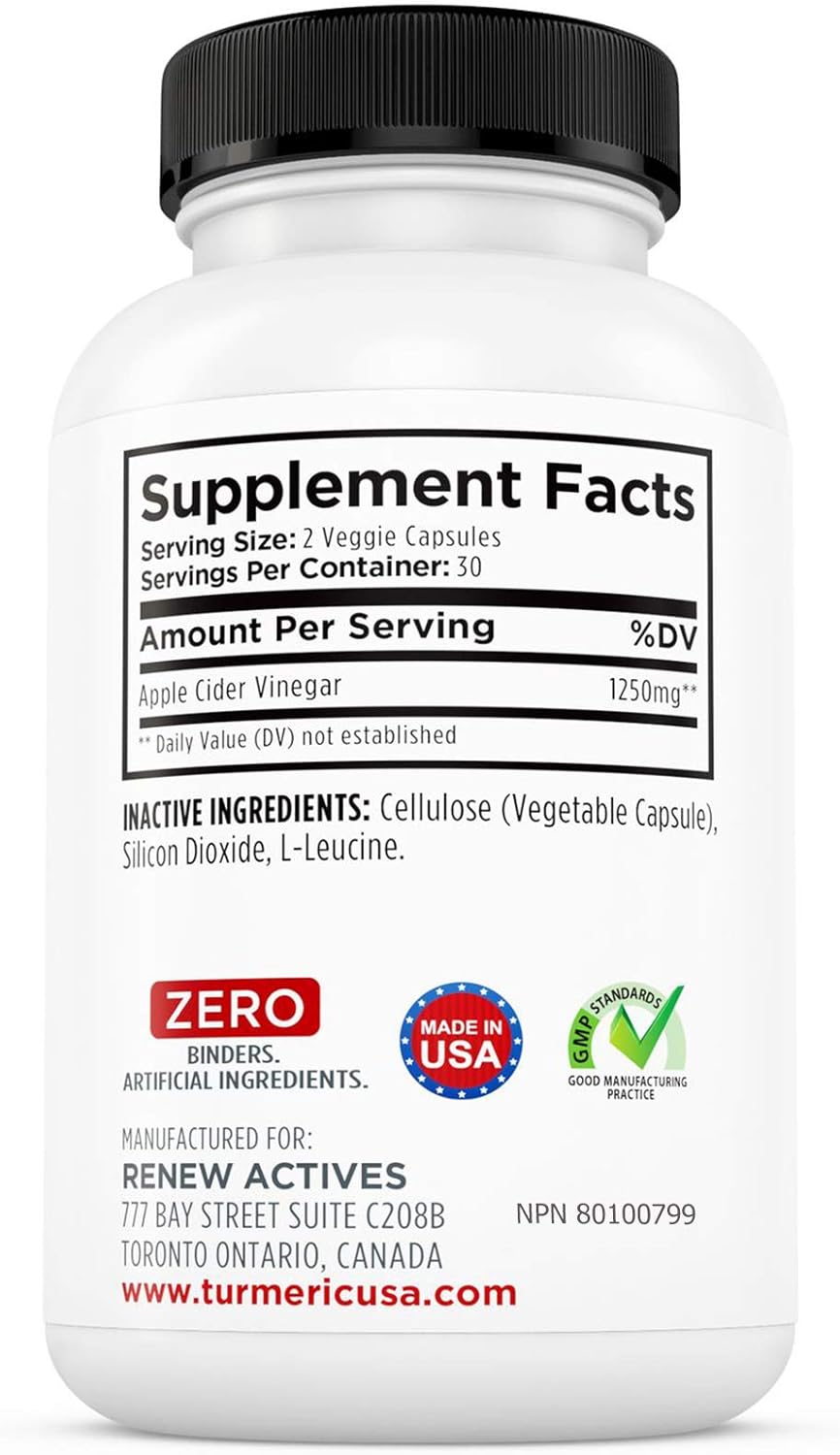 Apple Cider Vinegar & Cayenne Pepper - 60 Capsules