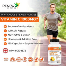 Load image into Gallery viewer, Renew Actives New Maximum Strength Vitamin C 1000MG Supplement - Antioxidant &amp; Immune Booster
