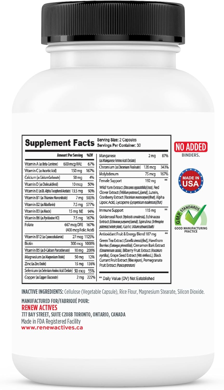 Women's Daily Vitamin & Antioxidant - 60 Capsules