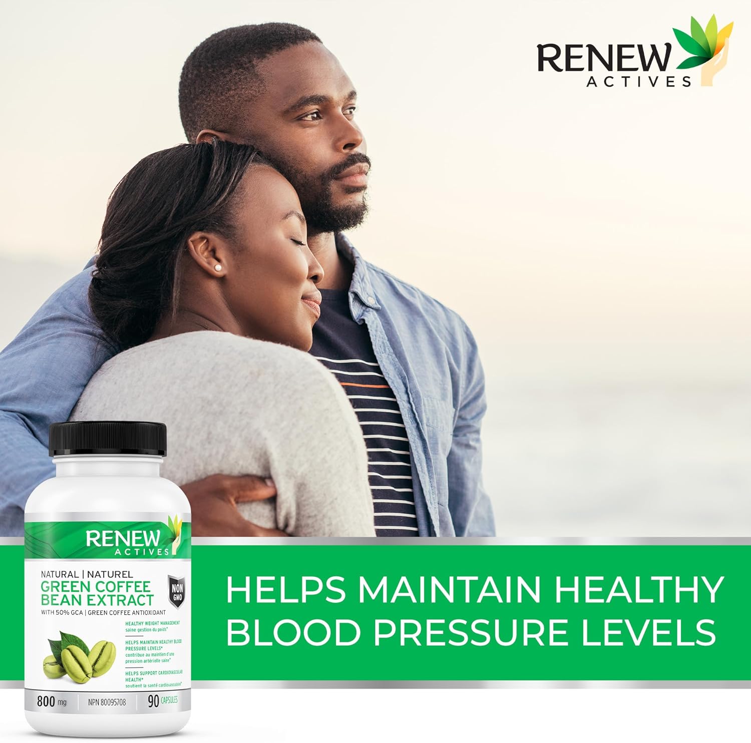 Green Coffee Bean Extract 800mg Capsules - 50% GCA to Boost Metabolism and Energy