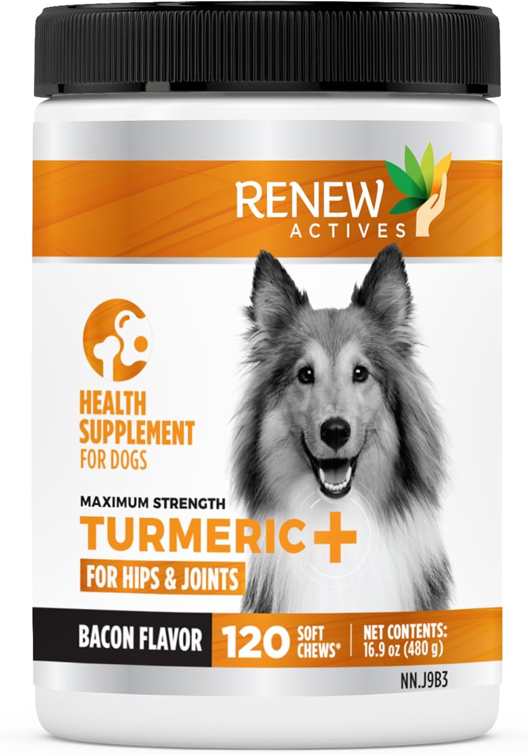 Organic Turmeric Joint Supplement for Dogs - 120 Soft Chews