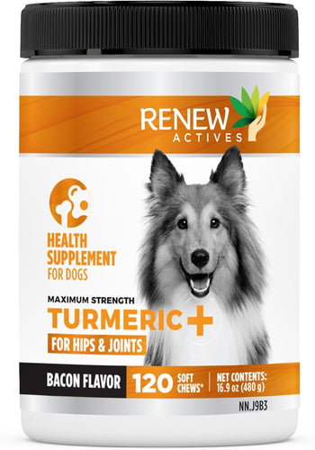 Organic Turmeric Joint Supplement for Dogs - 120 Soft Chews