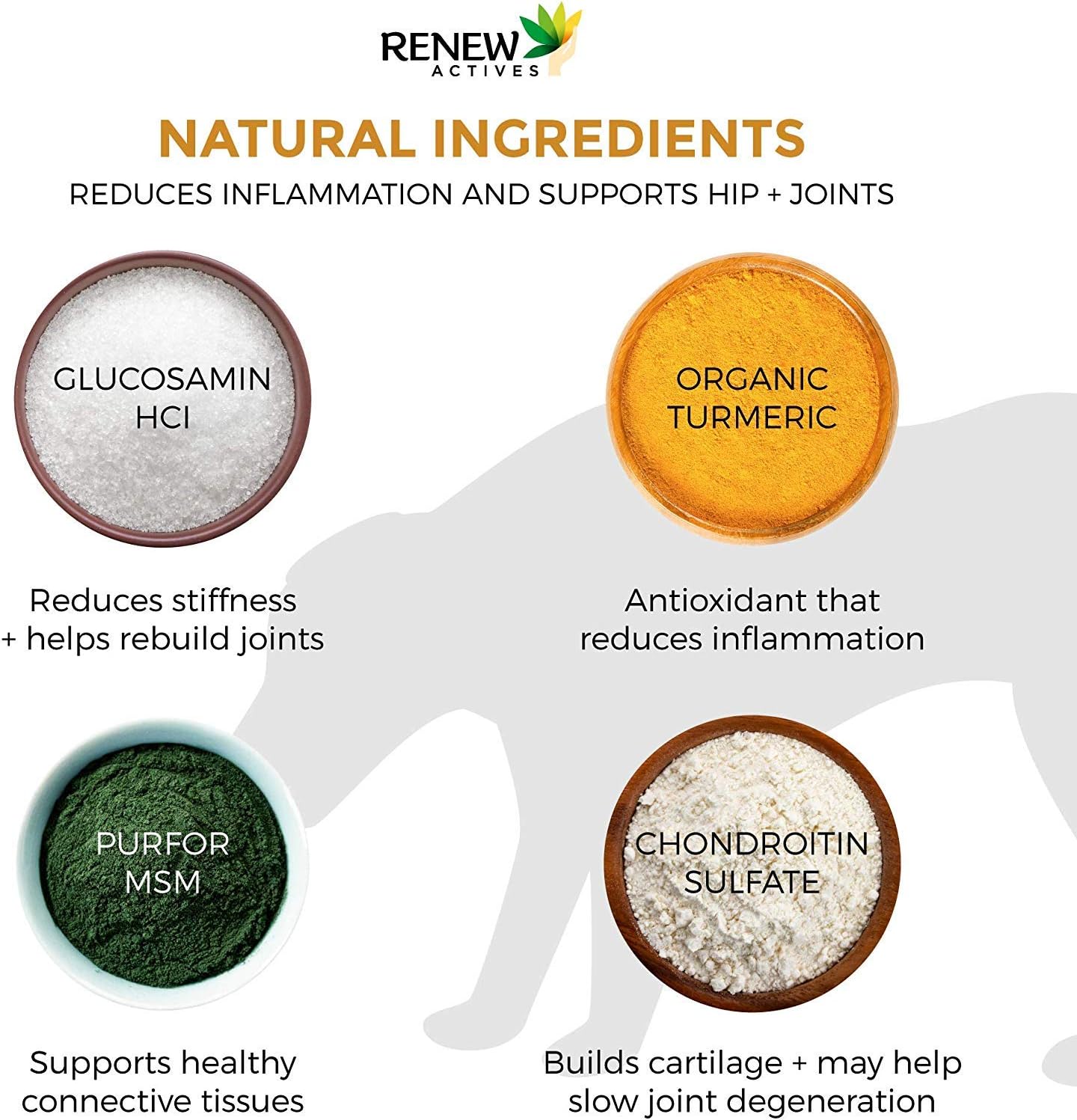Organic Turmeric Joint Supplement for Dogs - 120 Soft Chews