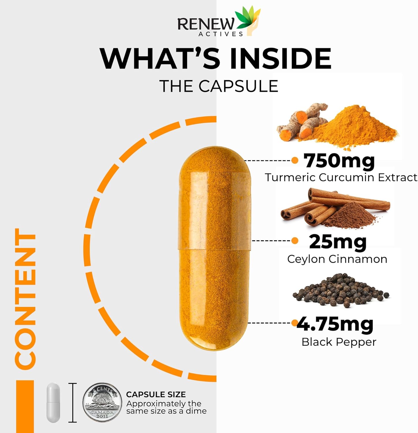Turmeric Curcumin & Cinnamon - 120 Capsules