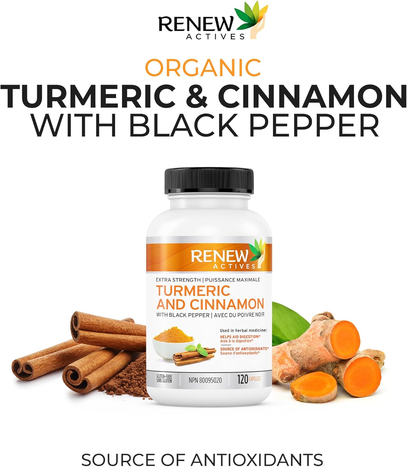 Turmeric Curcumin & Cinnamon - 120 Capsules