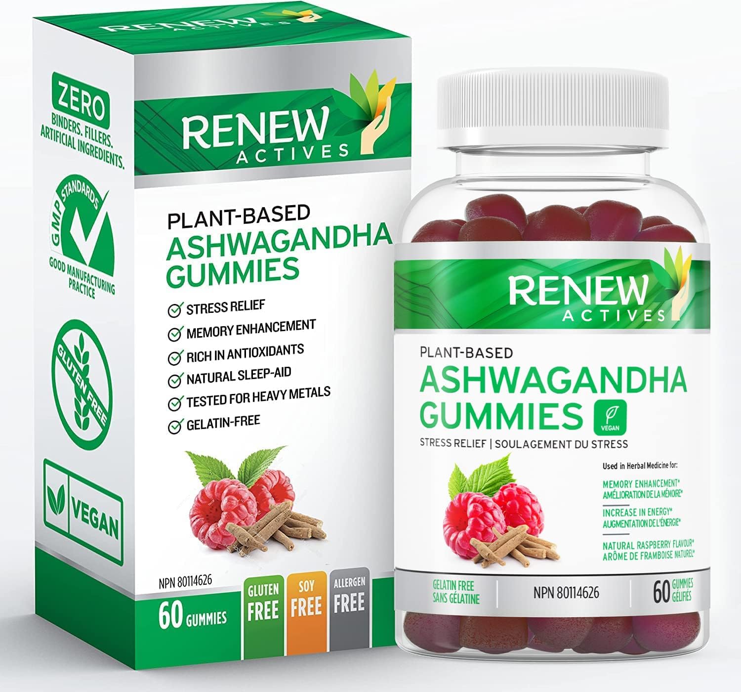 Renew Actives Ashwagandha Gummies, 1500mg, Restore Relaxation, Renew Your Energy