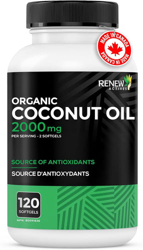 Organic Coconut Oil - 120 Capsules