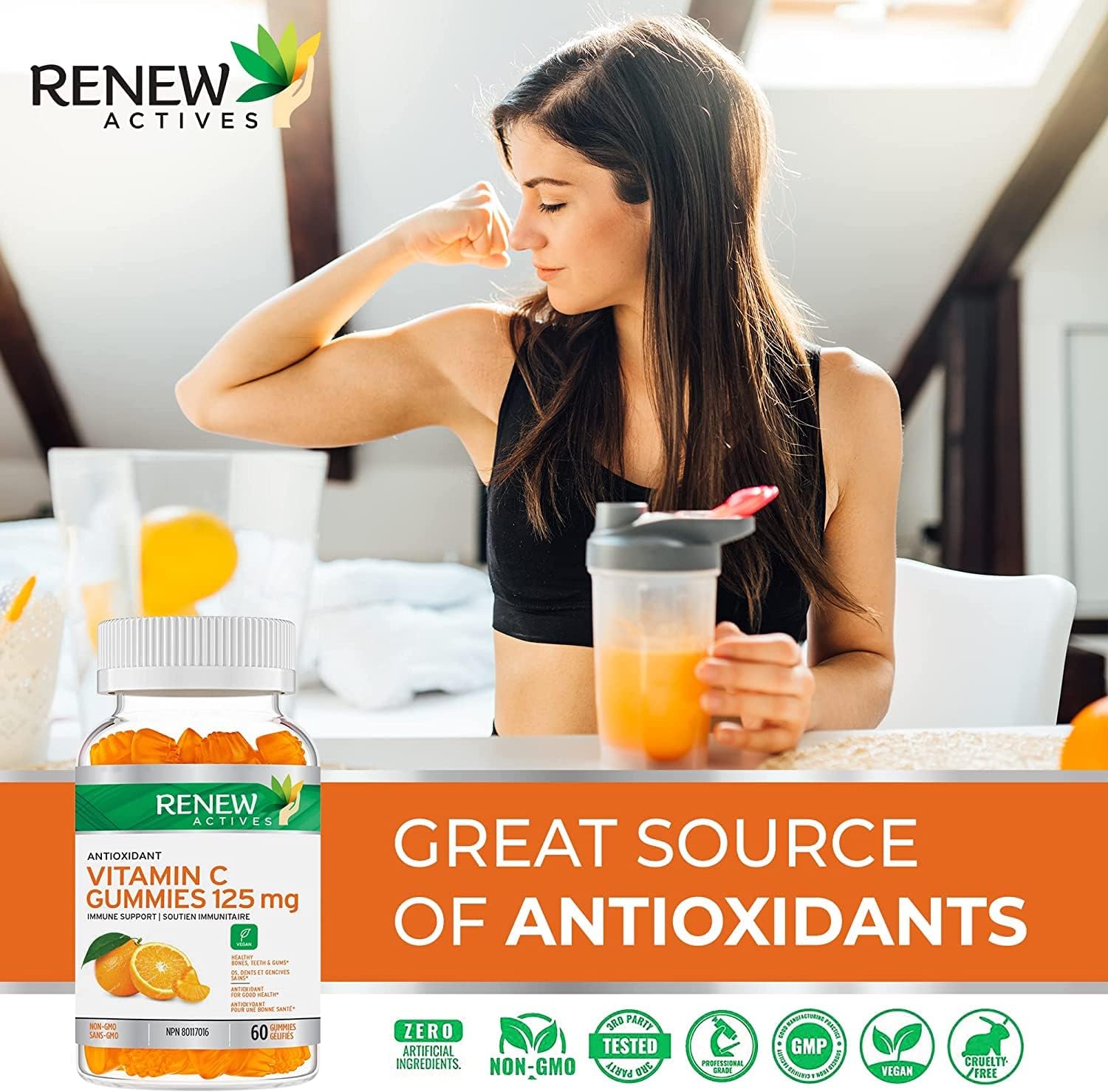 Renew Actives Vitamin C Gummies 125MG - Immune Support