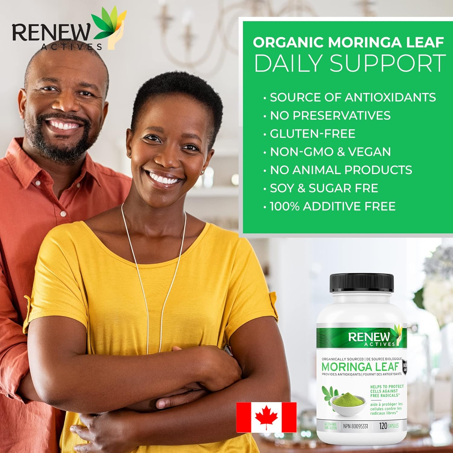 Moringa Leaf 800mg - 120 Capsules