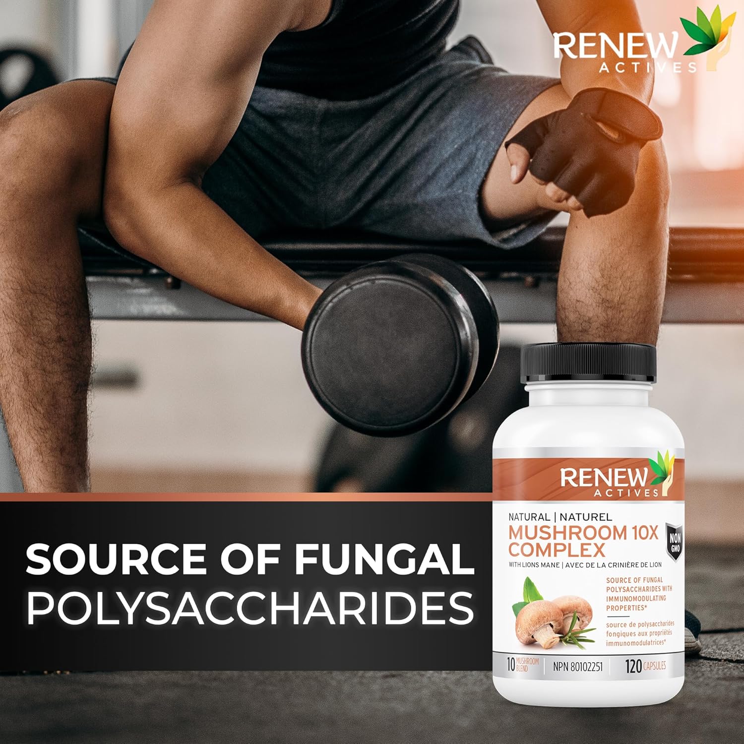 Premium Mushroom 10X Complex with Reishi & Lions Mane