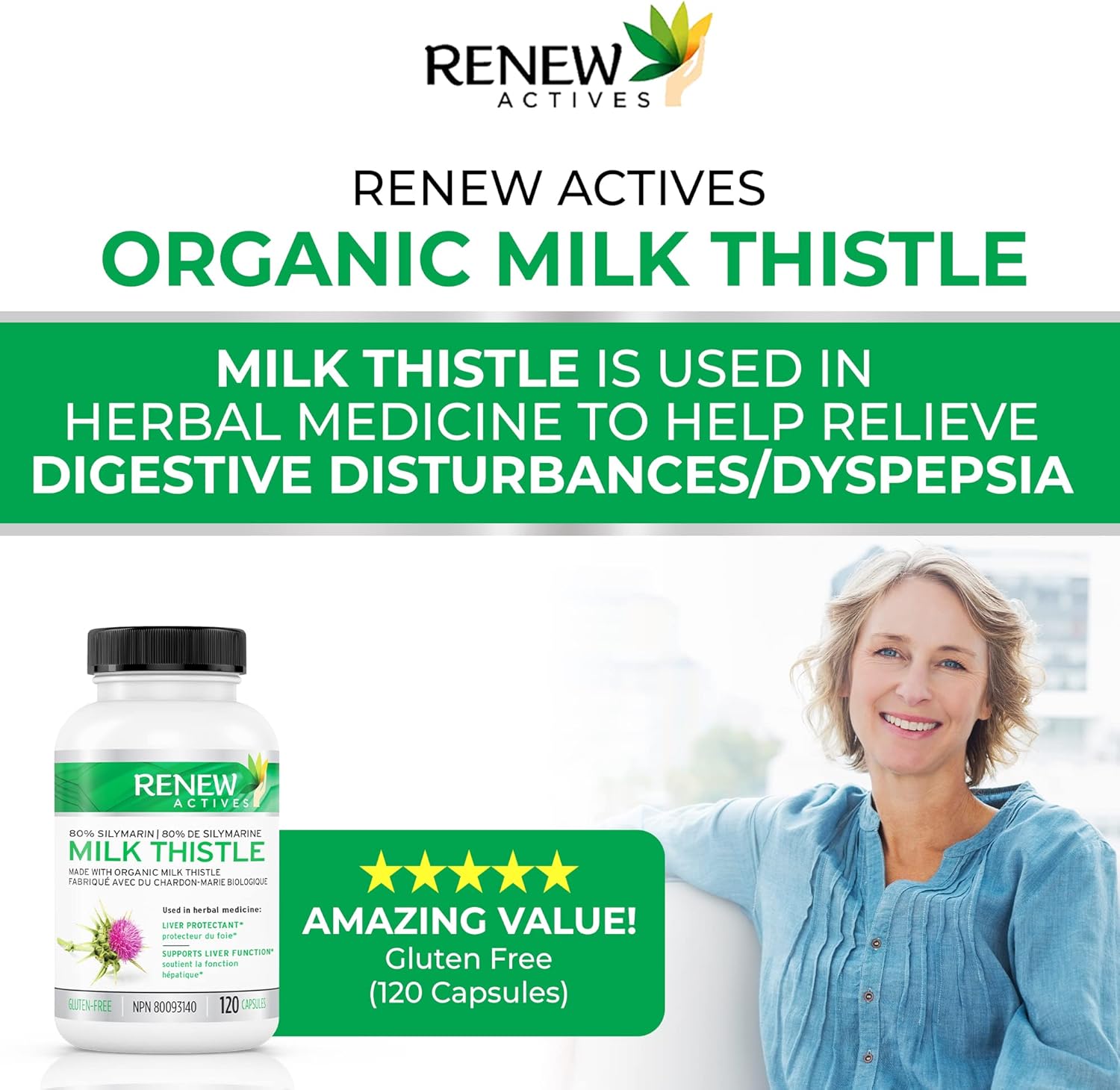 Organic Milk Thistle - 120 Capsules