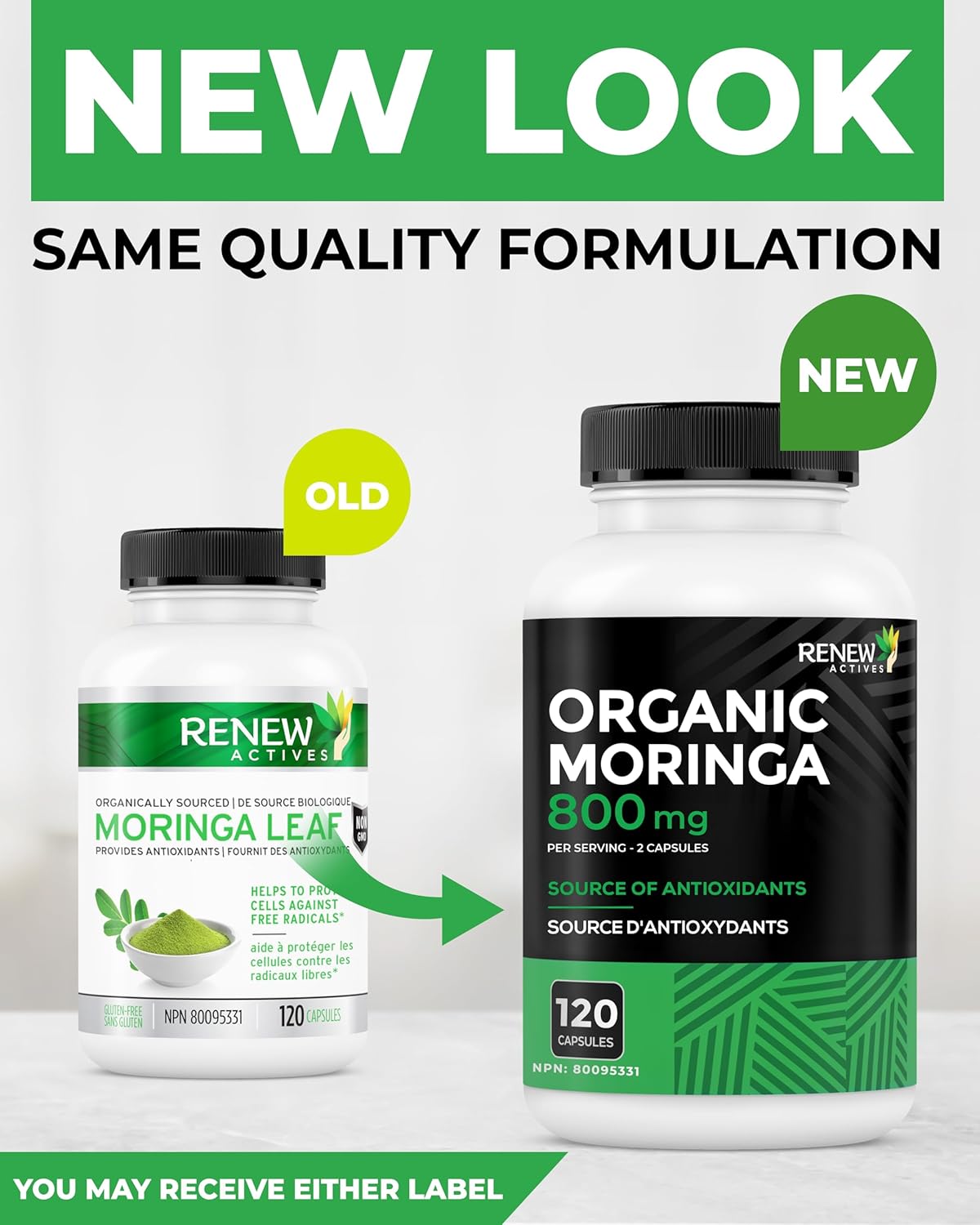 Moringa Leaf 800mg - 120 Capsules