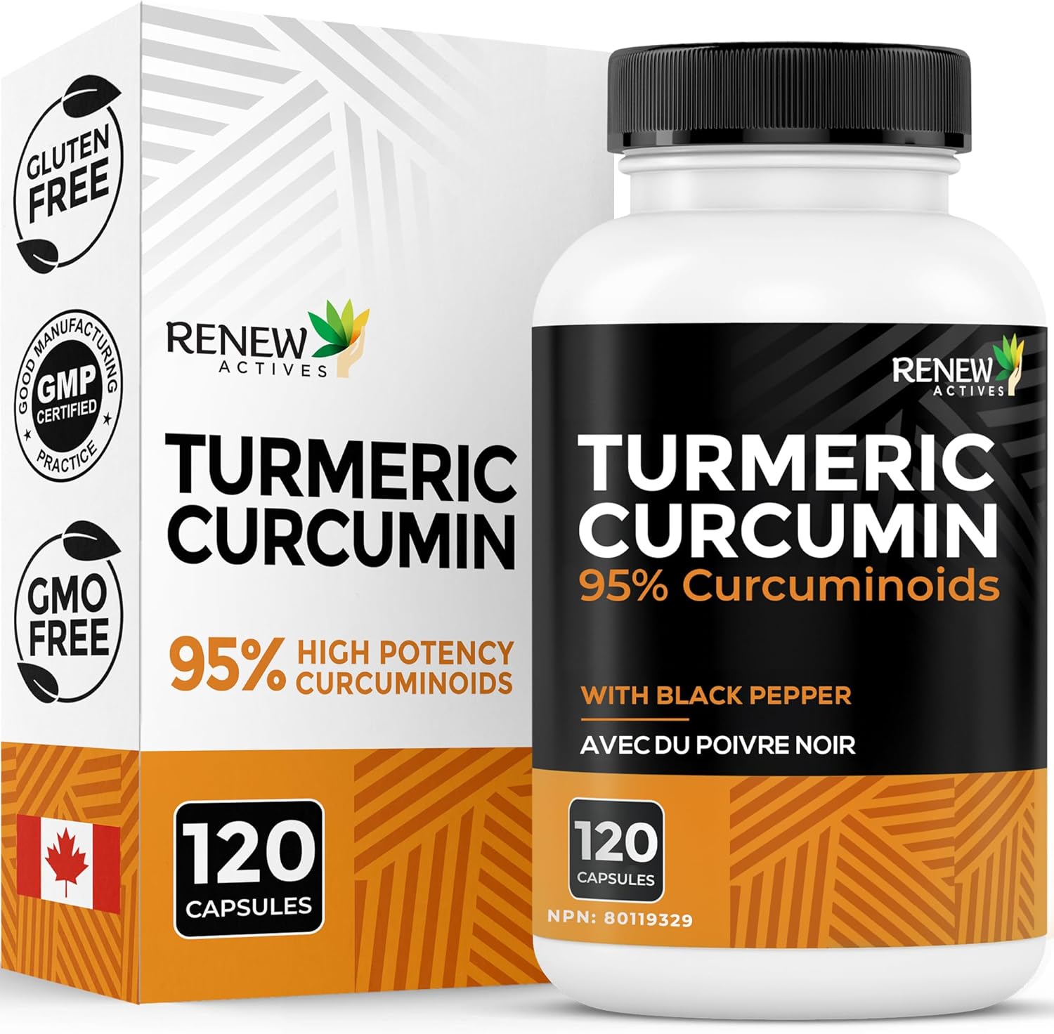Turmeric Curcurmin & Black Pepper - 120 Capsules