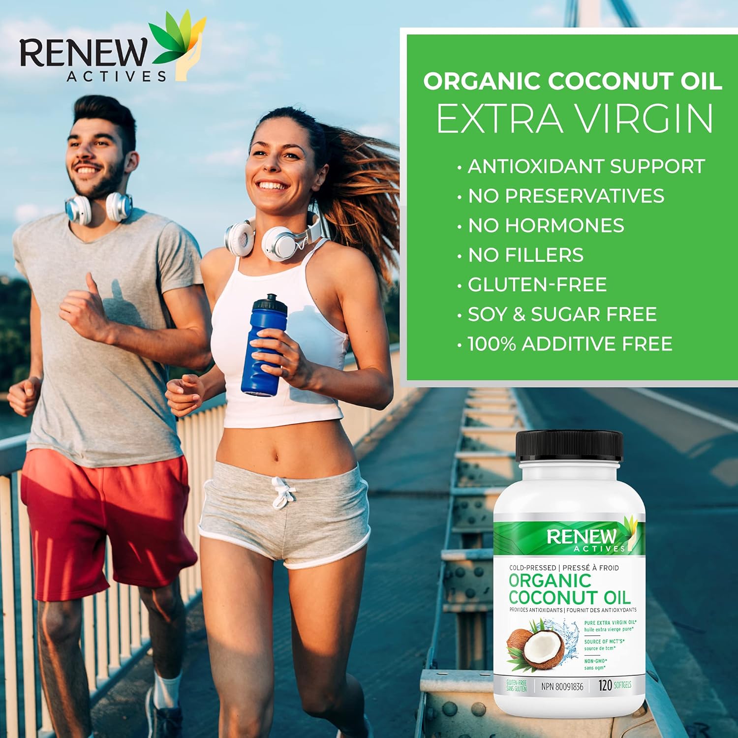 Organic Coconut Oil - 120 Capsules