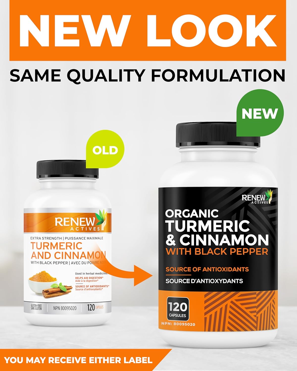 Turmeric Curcumin & Cinnamon - 120 Capsules