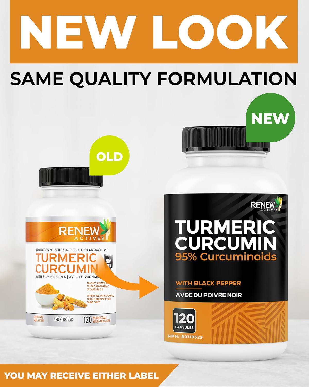 Turmeric Curcurmin & Black Pepper - 120 Capsules