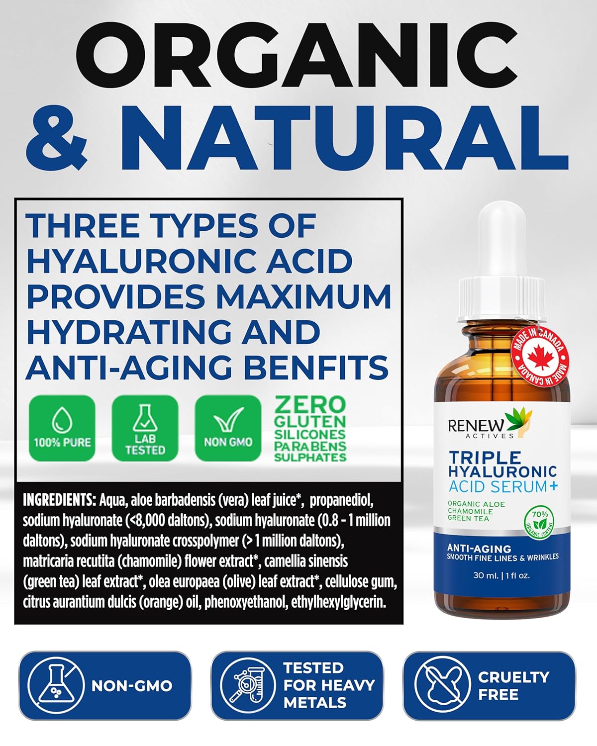 Hyaluronic Acid Serum for Face