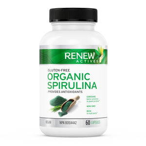 Renew Actives Maximum Strength Spirulina Tablets – Supports Immune System, Heart, Cells and Energy