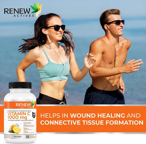 Renew Actives New Maximum Strength Vitamin C 1000MG Supplement - Antioxidant & Immune Booster