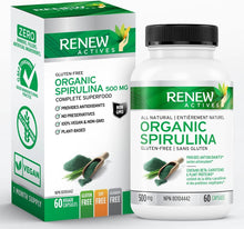 Load image into Gallery viewer, Renew Actives Maximum Strength Spirulina Tablets – Supports Immune System, Heart, Cells and Energy
