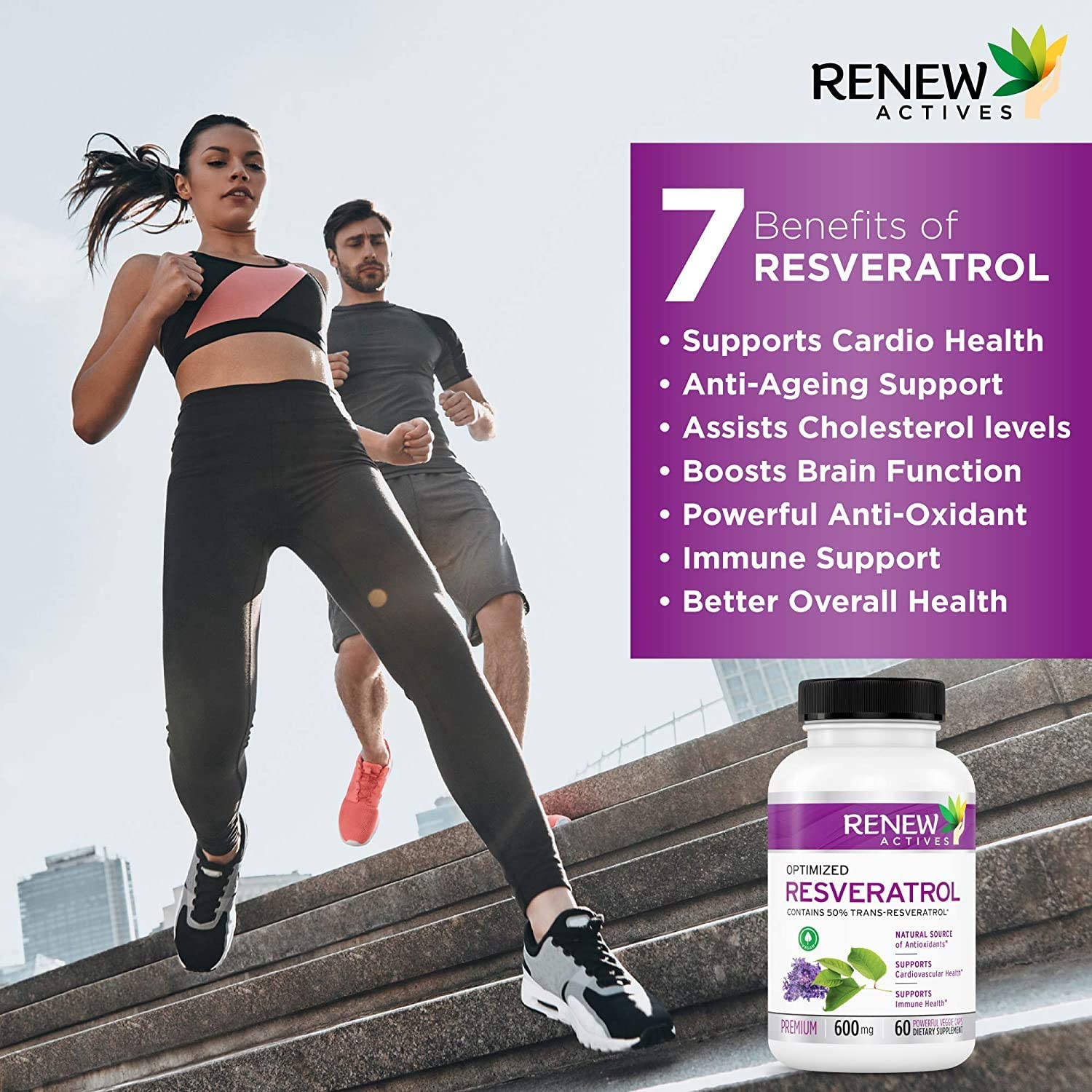 Resveratrol W. 50% Trans Resveratrol - 60 Capsules