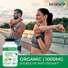 Load image into Gallery viewer, Renew Actives Organic Chlorella - Antioxidant and Immune System Support - 120 Vegan Capsules.
