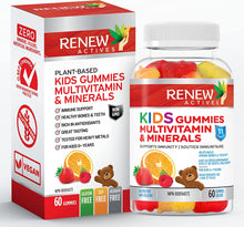 Load image into Gallery viewer, Renew Actives Kids Multivitamin Gummies, (60 Count) Yummy Strawberry/Orange
