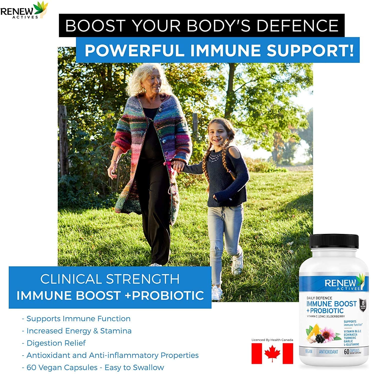 Immune Boost & Probiotics - 60 Capsules