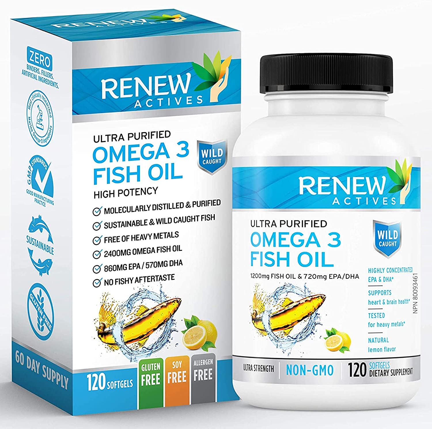 Omega-3 Fish Oil - 120 Softgels