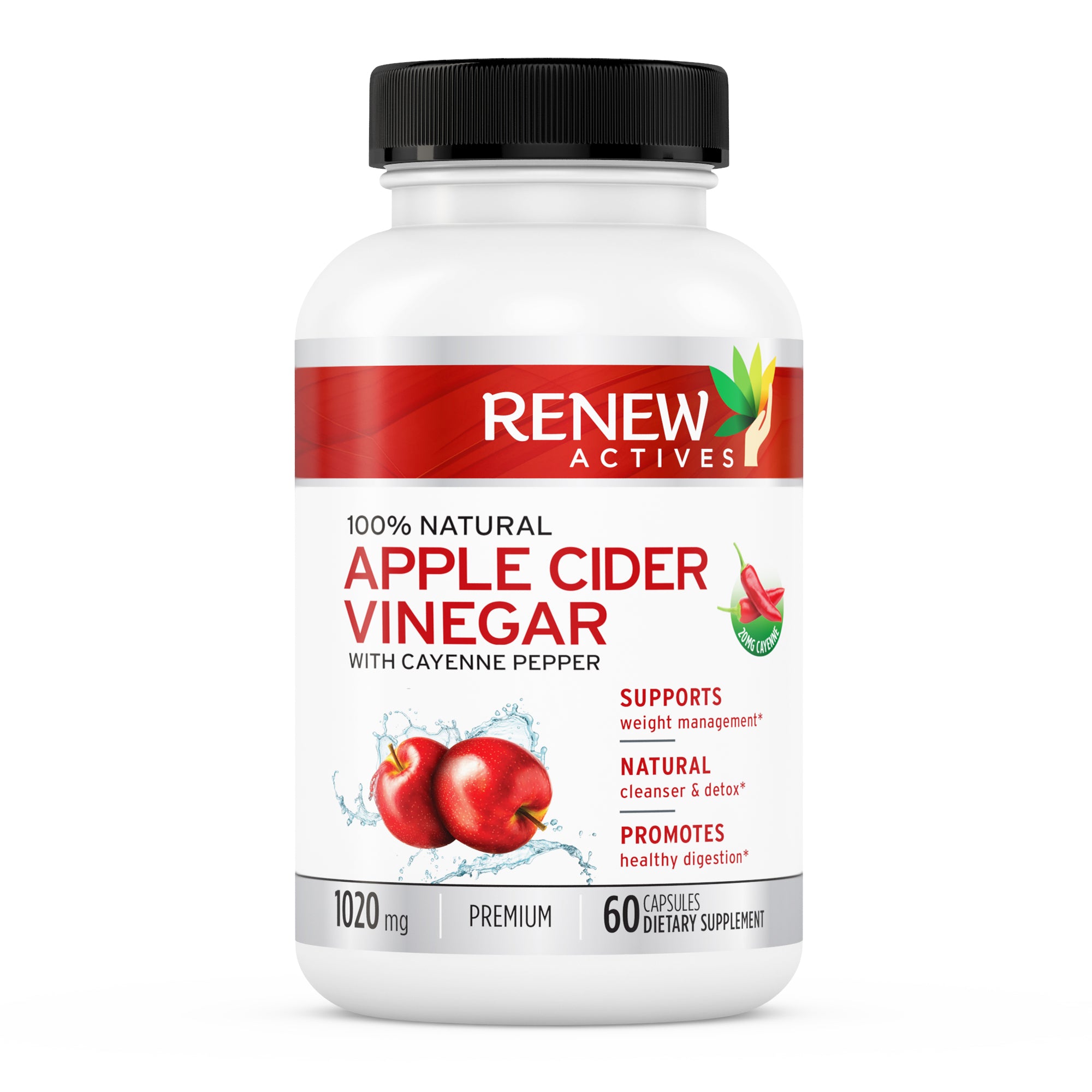 Apple Cider Vinegar & Cayenne Pepper - 60 Capsules