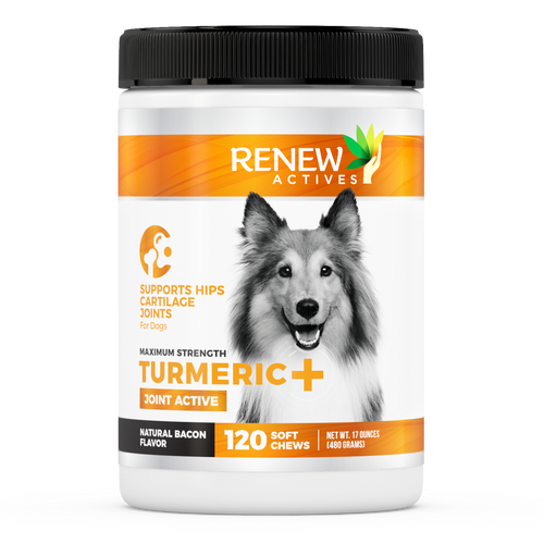 Organic Turmeric Joint Supplement for Dogs - 120 Soft Chews