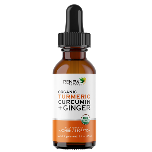 Organic Turmeric Liquid w. Ginger & Lemon Oil